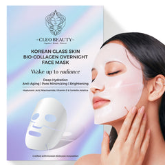 Korean Glass Skin Bio-Collagen Overnight Face Mask – Deep Hydration, Firming & Glow | Wake Up to Radiance
