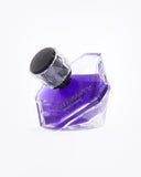 Cleo Beauty luxury women's fragrance in a unique purple bottle with a diamond-like design
