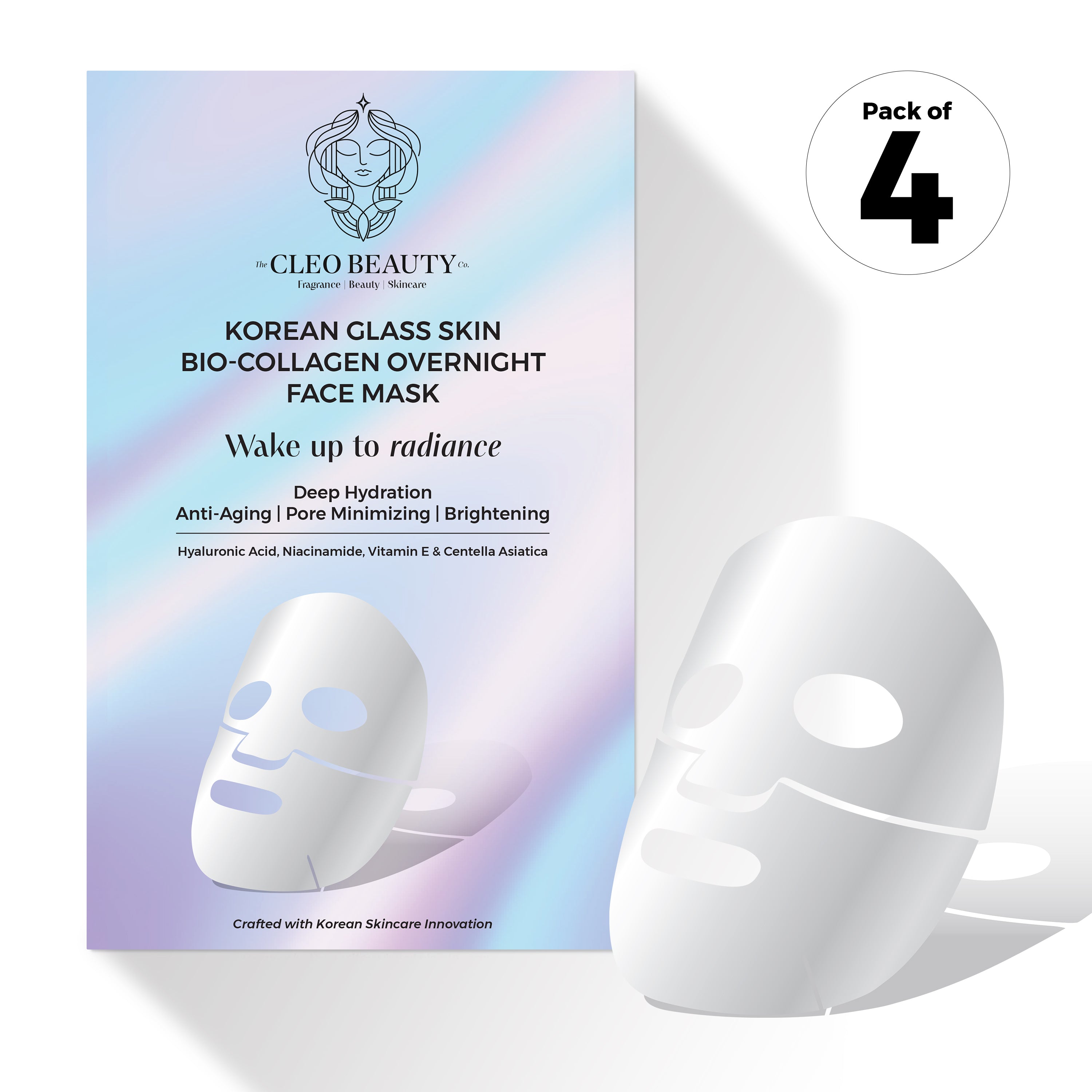 Korean Glass Skin Bio-Collagen Overnight Face Mask Hydrating | Brightening | Repairing