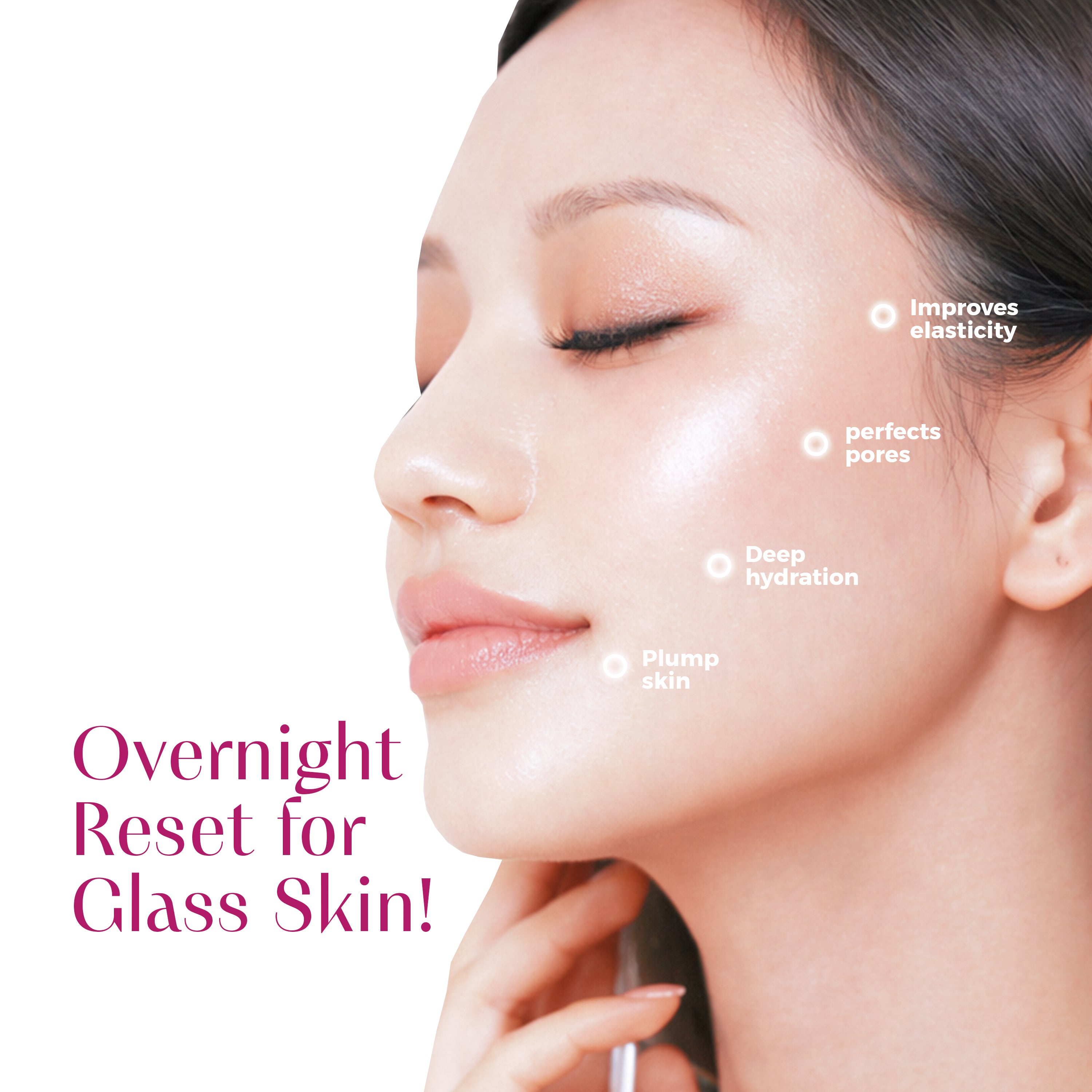 Korean Glass Skin Bio-Collagen Overnight Face Mask  – Deep Hydration, Firming & Glow | Wake Up to Radiance