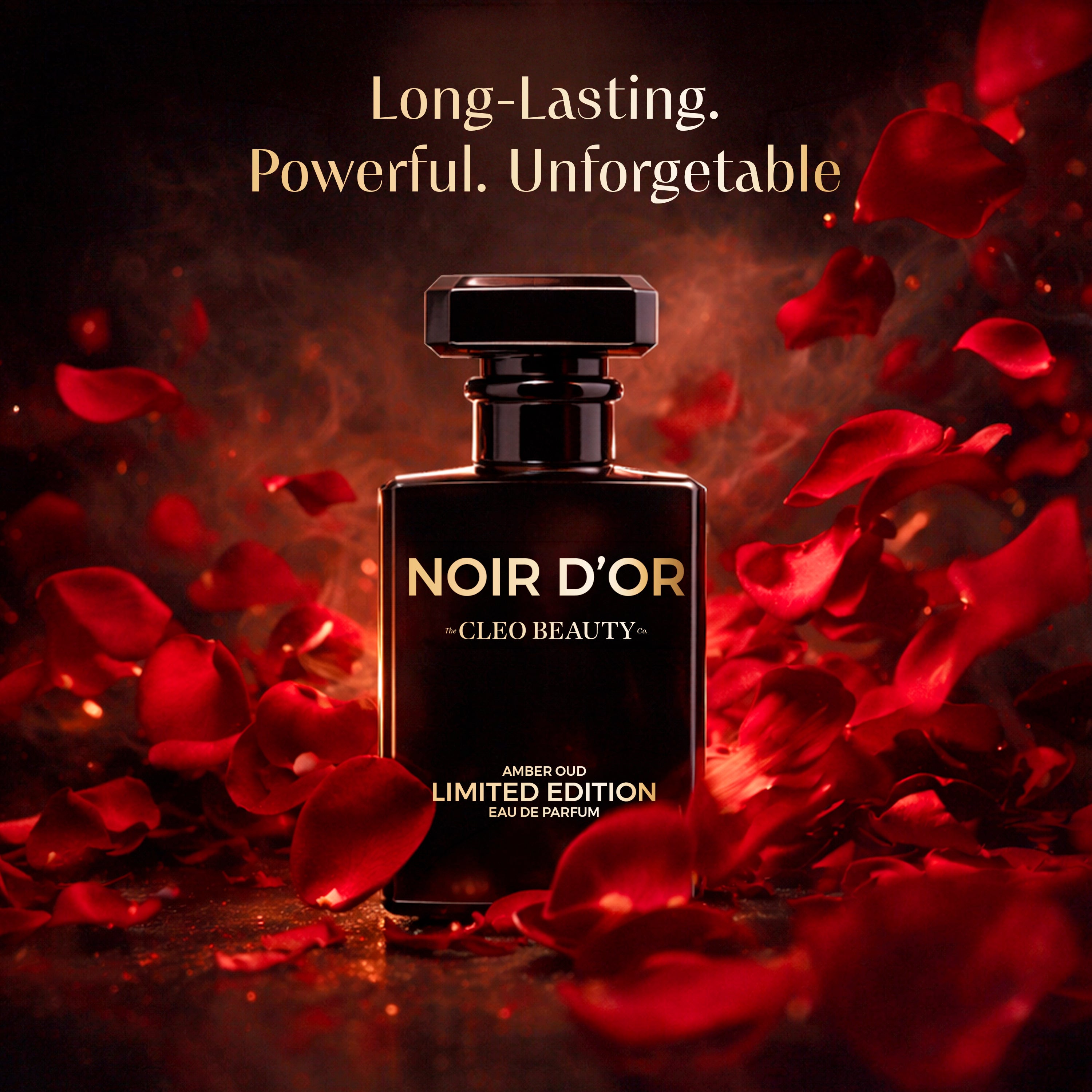 Cleo Beauty Noir D’Or Eau de Parfum – Unisex Luxury Perfume with Oud, Amber & Spices – 50ml