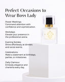 Cleo Beauty Boss Lady long-lasting floral perfume in elegant bottle for various occasions