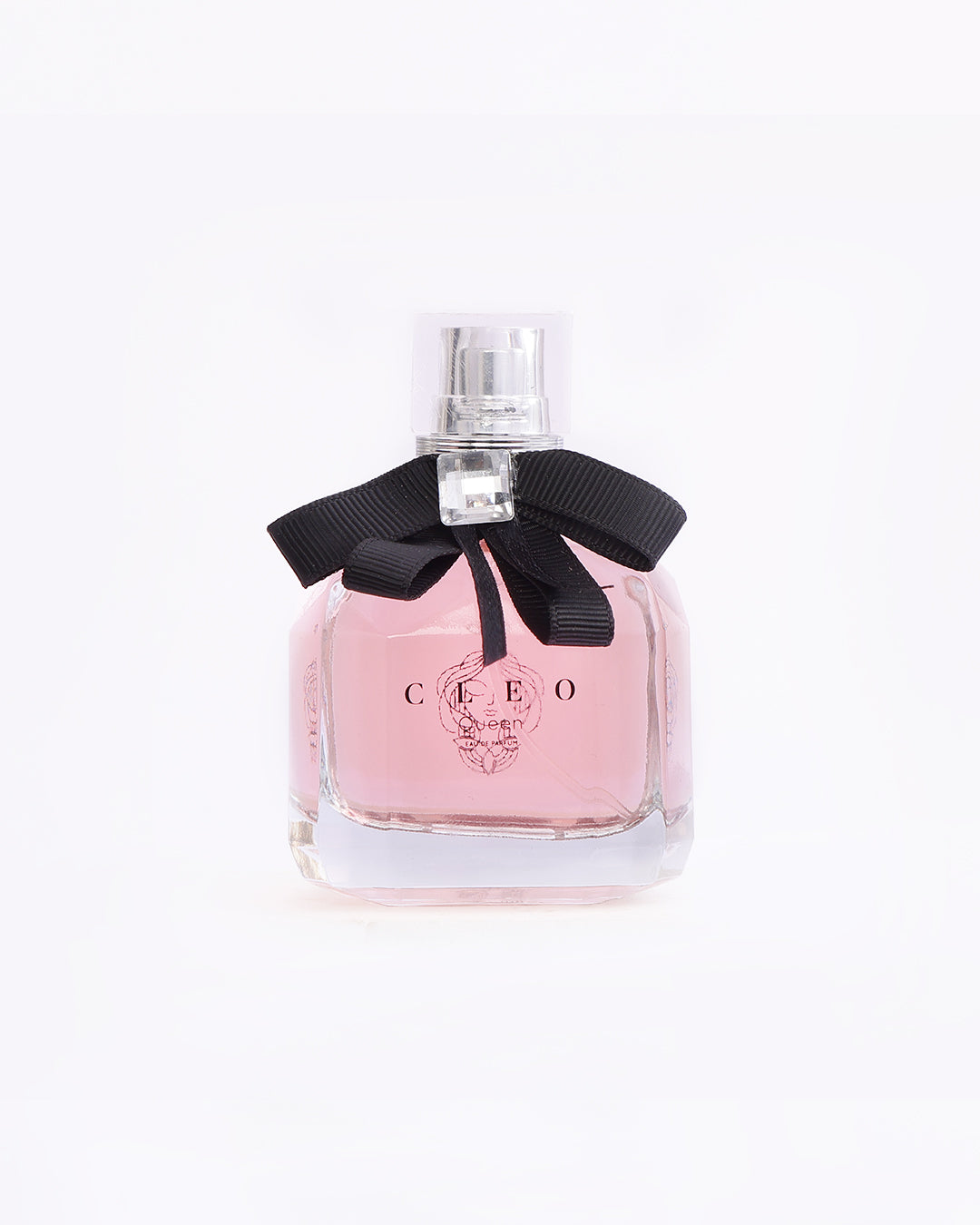 Cleo Universe women's daily wear fragrance in a stylish glass bottle with a black bow