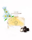 Cleo Universe Luxury women's perfume in a diamond-shaped bottle with floral accents and truffle notes
