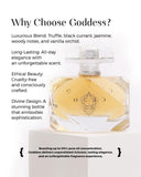 Goddess by Cleo Universe luxury women's perfume in an elegant bottle with a rich fragrance blend.